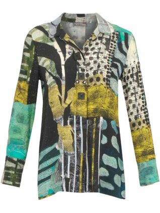 Dolcezza Long Blouse "Mono Leaf" (74624)