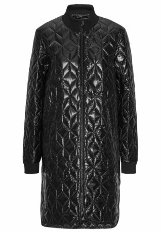 Ilse Jacobsen GLOSSY QUILT COAT ART06 (Black)