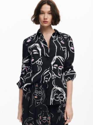 Desigual Arty Shirt "Faces" (24WWCW34)