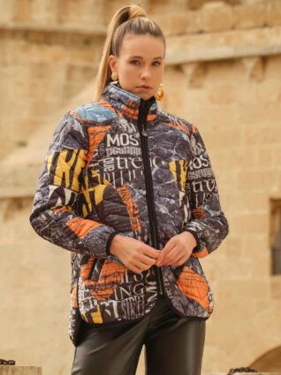 Dolcezza Quilt Jacket "Newspaper" (74831)