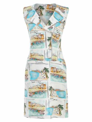 Dolcezza Zip Dress "Le Sable Et La Mer" (25117)
