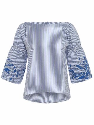 Dolcezza Boho Blouse "Blue Lotus" (25155)