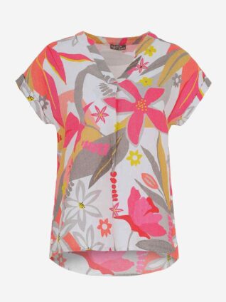 Dolcezza Linen Top "A Smell of Gardenia" (25700)