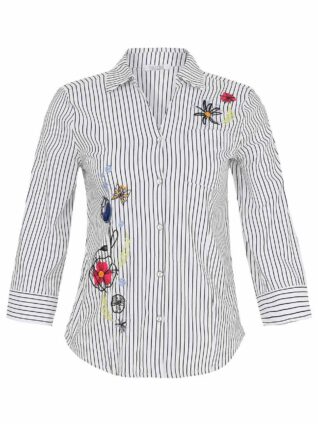 Dolcezza Embroidered Blouse "Summer Bouquet" (25713)