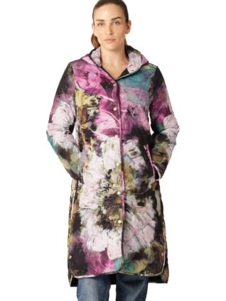 Ilse Jacobsen LONG QUILT COAT QUILTED05P (Artistic Flower)