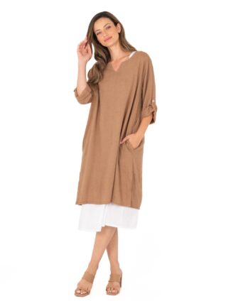 M Made in Italy Layered Midi Dress 19/12082W