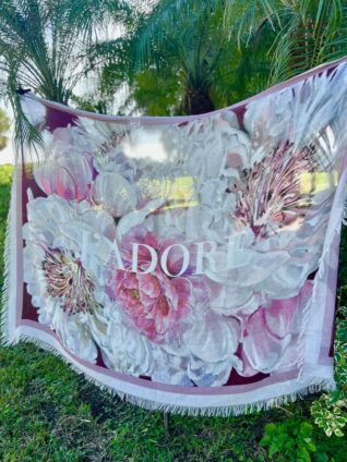 Love's Pure Light Silk Shawl "J'ADORE" (D-607)