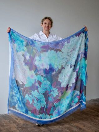 Love's Pure Light Silk Shawl "YOU ARE A LOVE BOMB" (D-707)