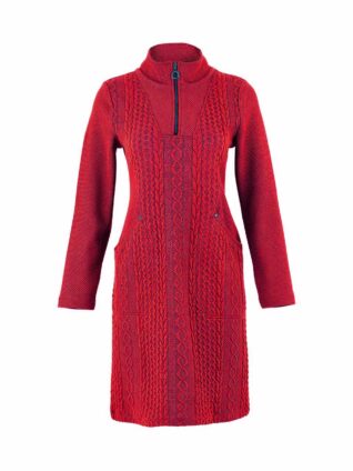 Dolcezza Cable Jacquard Dress 75211 (Red)