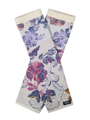 IVKO Wool Wrist Warmers Furnishing Florals Pattern (252582)