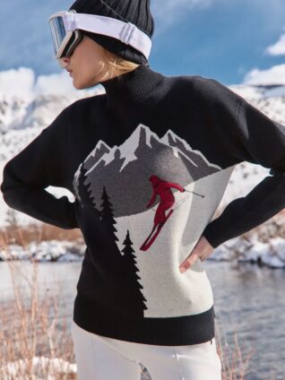 Alp N Rock "PORTIA Mockneck Sweater" (Black)