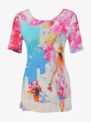 Dolcezza Long Top "Summer in Santorini" (26602)