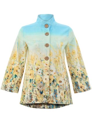 Dolcezza A-Line Blazer Jacket "Shoreline Flowers" (26726)