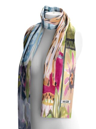 Dolcezza Scarf "Cheetah in the City" (26911)