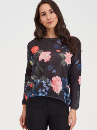 M Made in Italy Knit Pullover "Floral Blossom" 33/9006 (2 colours)