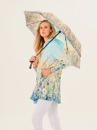 Dolcezza Rain Coat "Shoreline Flowers" (26872)