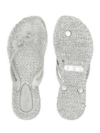 Ilse Jacobsen Flower Flip Flops Cheerful18F (Silver)