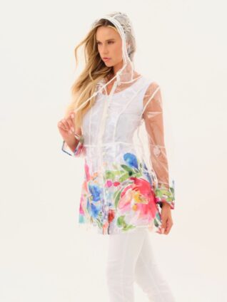 Dolcezza Transparent Rain Jacket "Spring Delight" (26875)