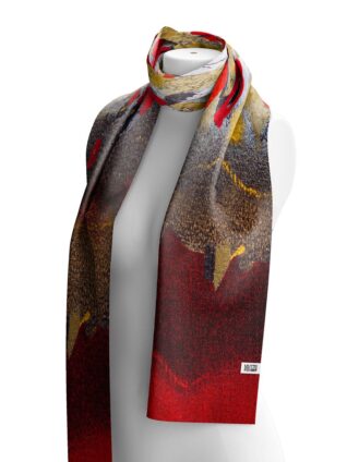 Dolcezza Scarf "Ramo de nubes rojas" (76903)