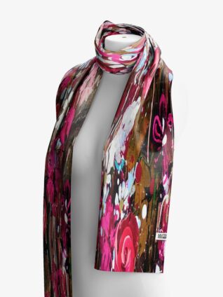 Dolcezza "Wild Forest Rose" Art Scarf (76907)