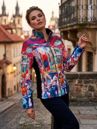 Dolcezza Zip Puffer Jacket "Cafe De Paris" (76810)