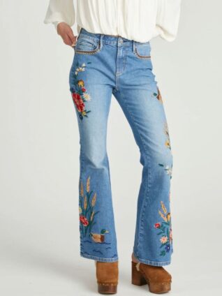 Driftwood Flared Jeans "FARRAH - Duckin' Around" (DW-P44417A)